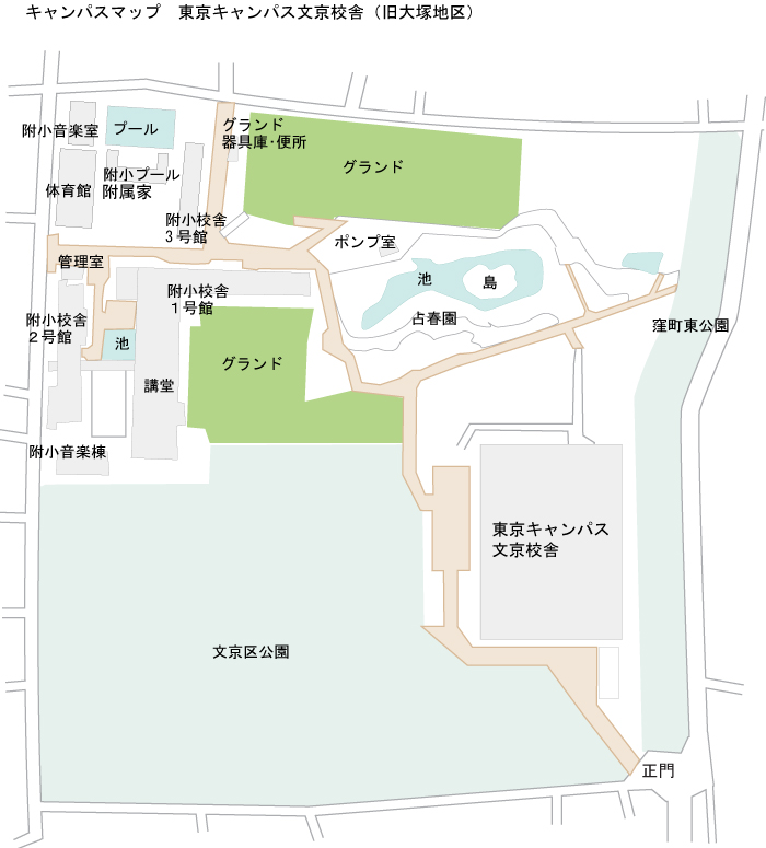 東京キャンパス文京校舎案内　キャンパスマップ